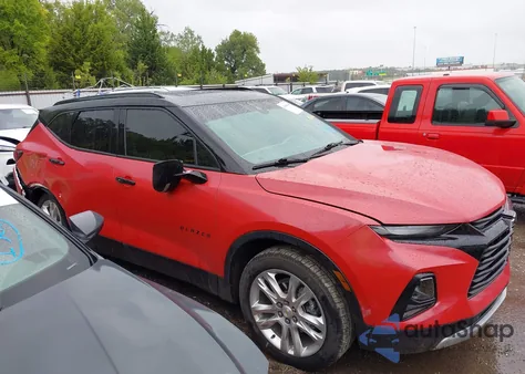 2021 Chevrolet Blazer Fwd 3Lt из США, поврежденный, VIN 3GNKBDR49MS564834